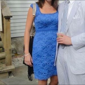 Ann Taylor blue lace dress